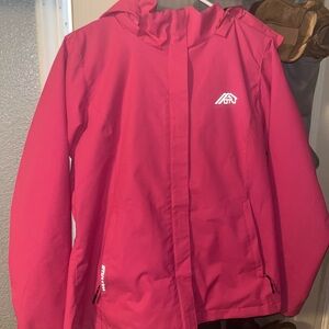 Pink rain jacket size M